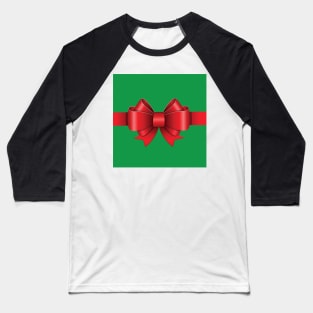 Bow, Present, Gift Wrap, Ribbon Baseball T-Shirt